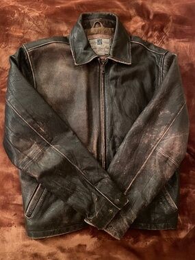 Vintage (1990s) Brown GAP Leather Jacket
